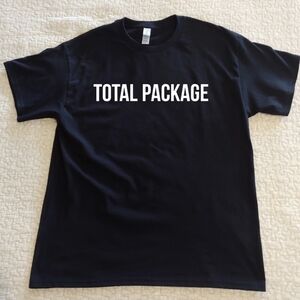 NWT Total Package Graphic Tee, Various Sizes, Black, Short Sleeved